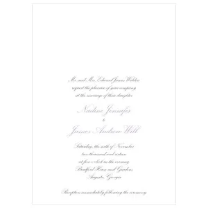 Elegant Script Invitation Lavender