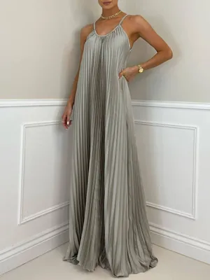 Elegant Sexy Pleated Dress