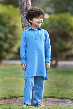 Elegant Sky Shalwar Kameez