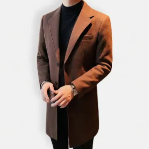 Elegant slim fit suit coat