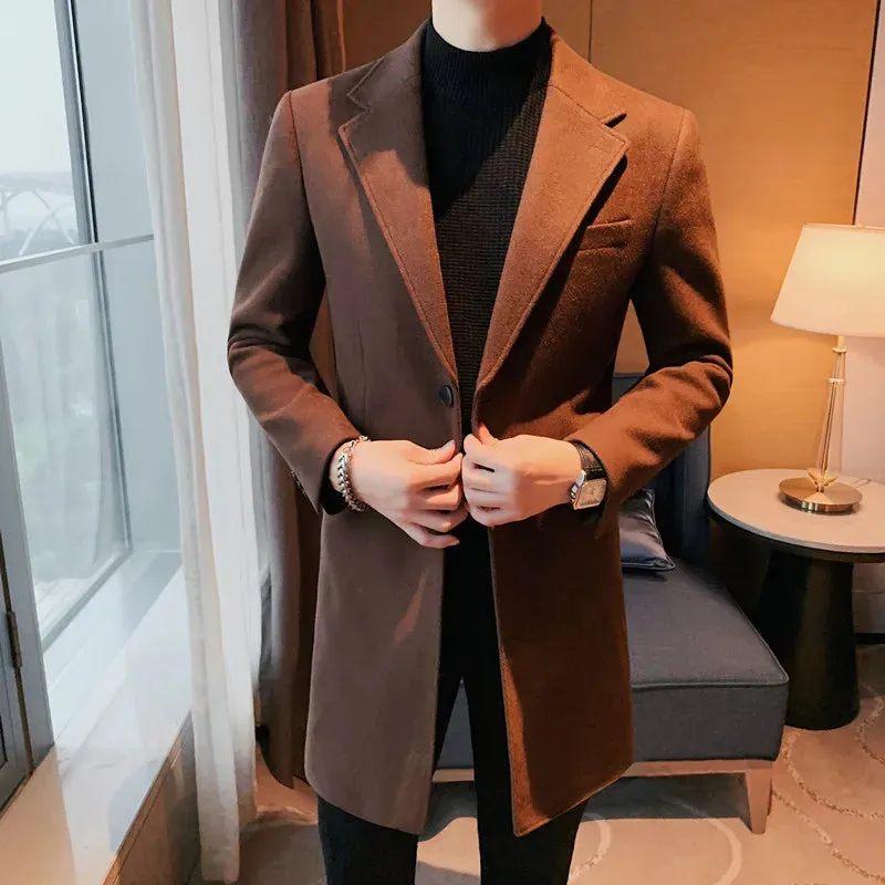 Elegant slim fit suit coat