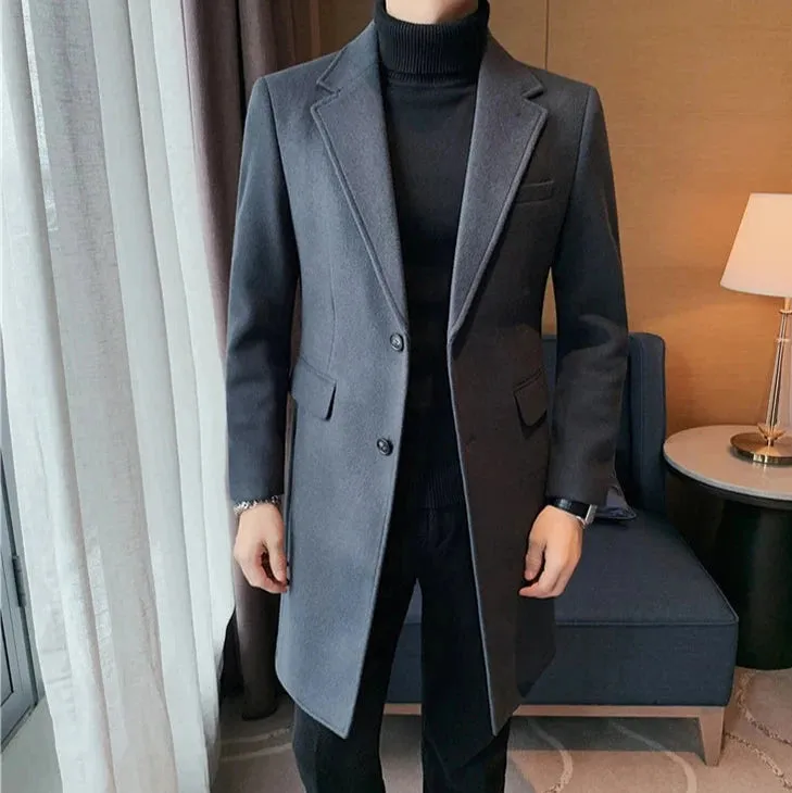 Elegant slim fit suit coat