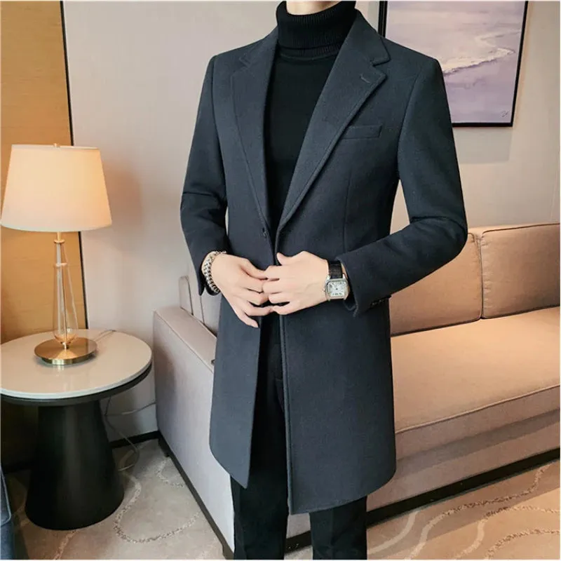 Elegant slim fit suit coat