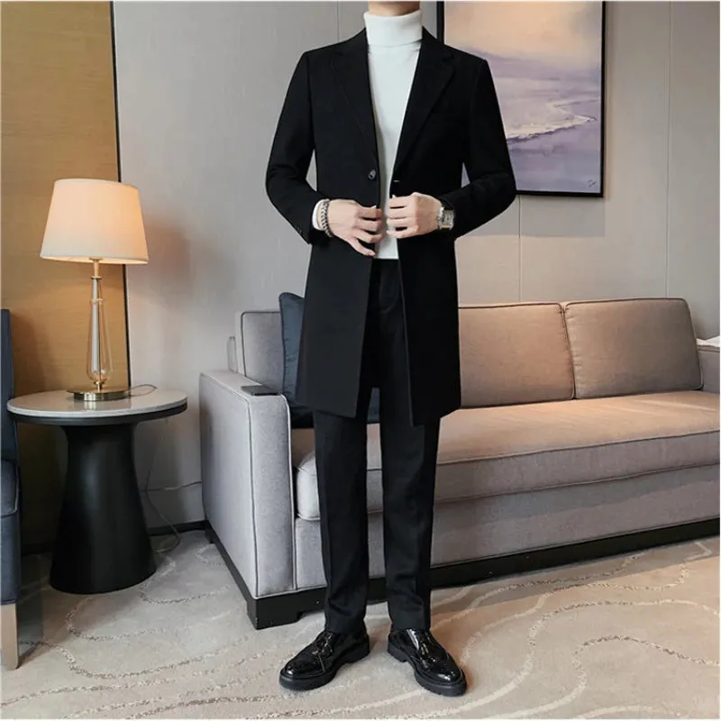 Elegant slim fit suit coat