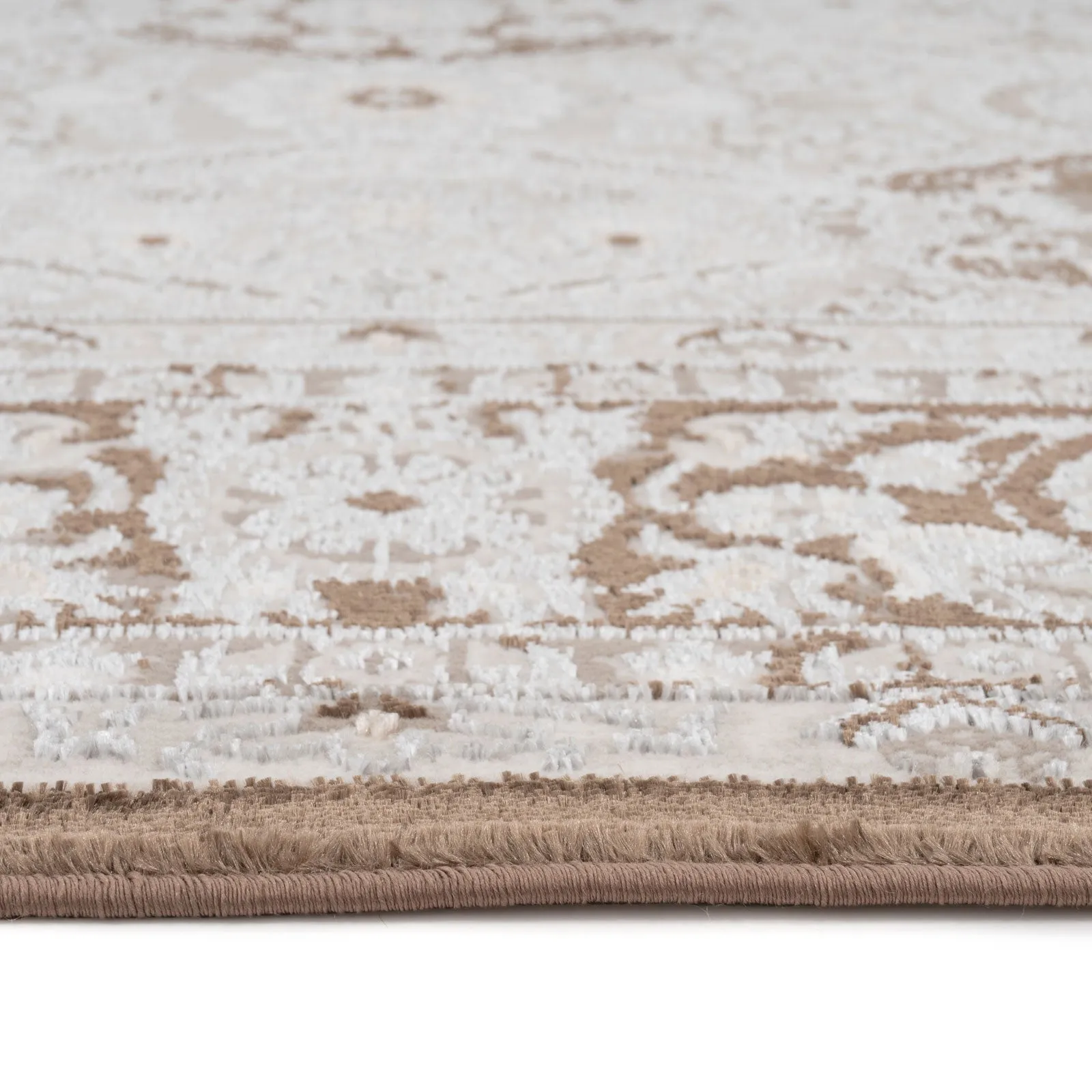 Elegant Tapestry Beige Rug - Ishana