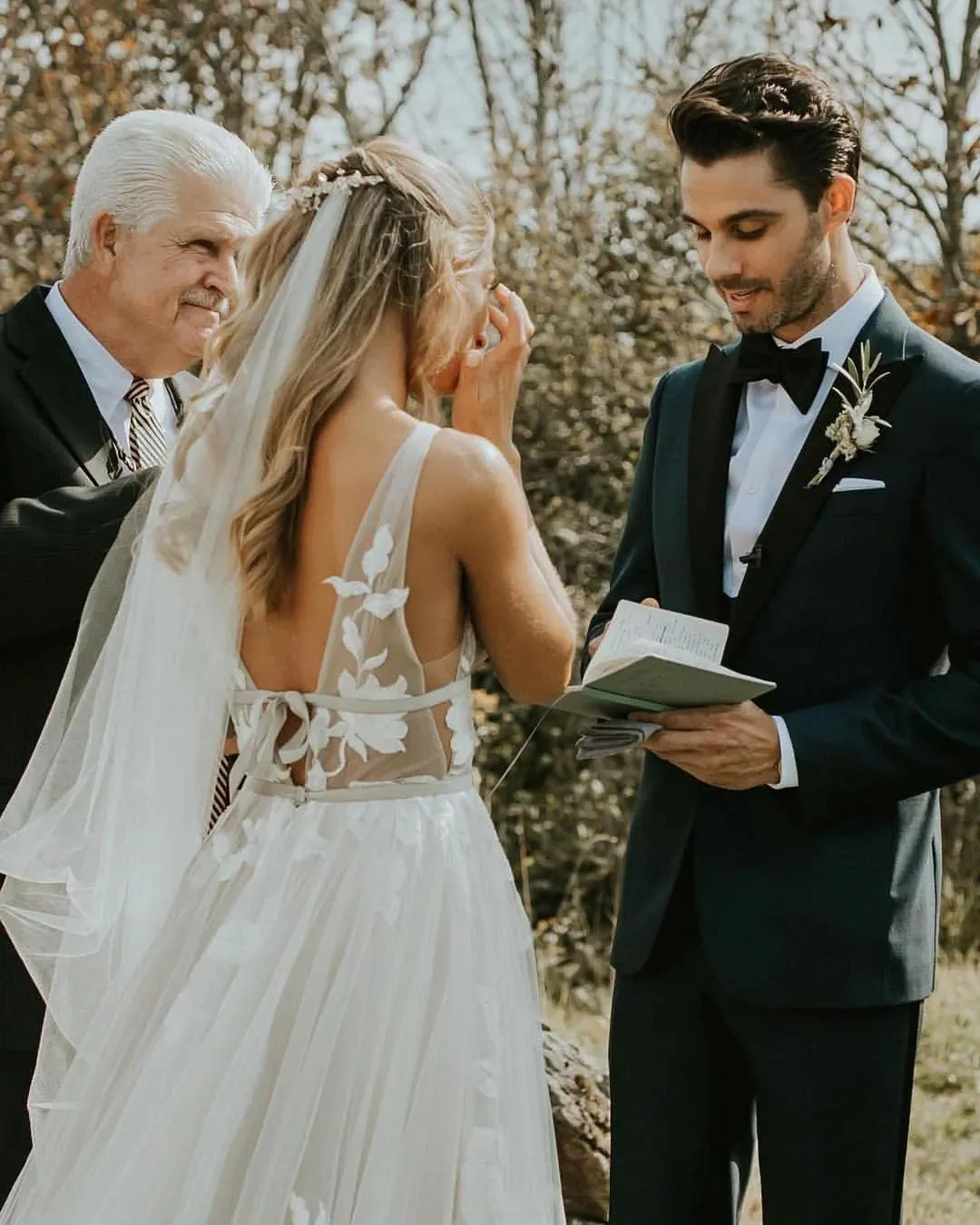 Elegant V Neck See Through Ivory Wedding Dress With Lace Appliques