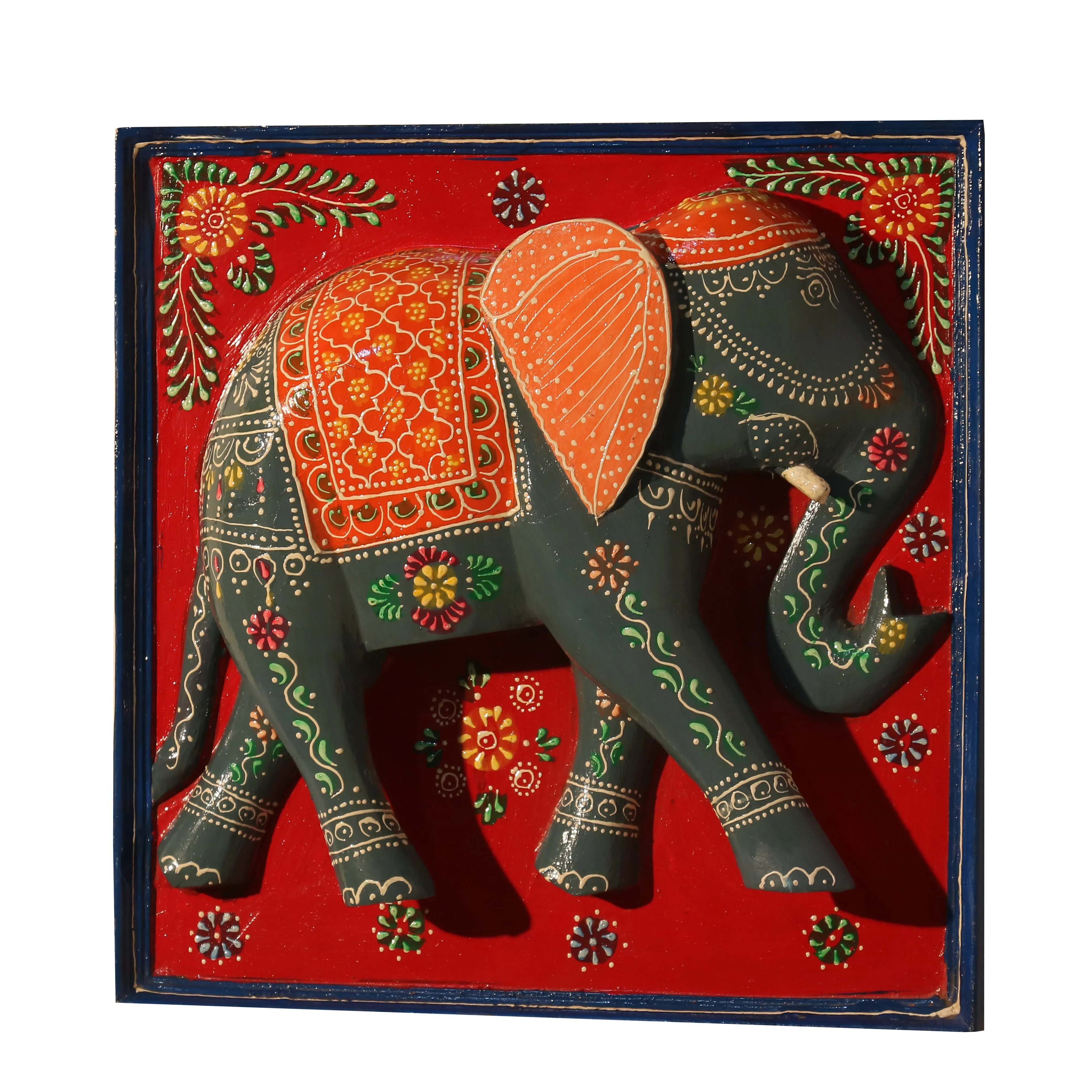 Elegant Wooden Elephant Frame