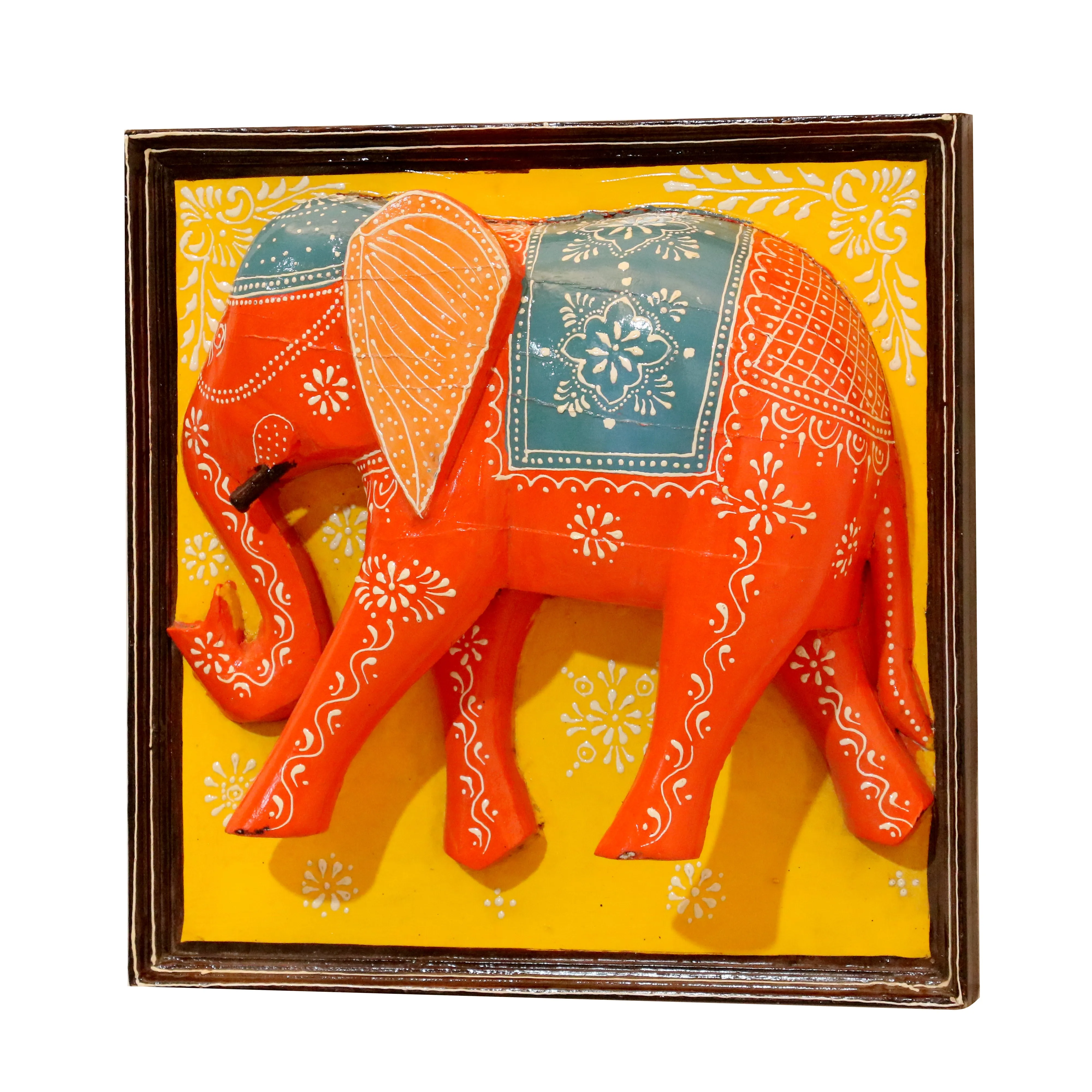 Elegant Wooden Elephant Frame