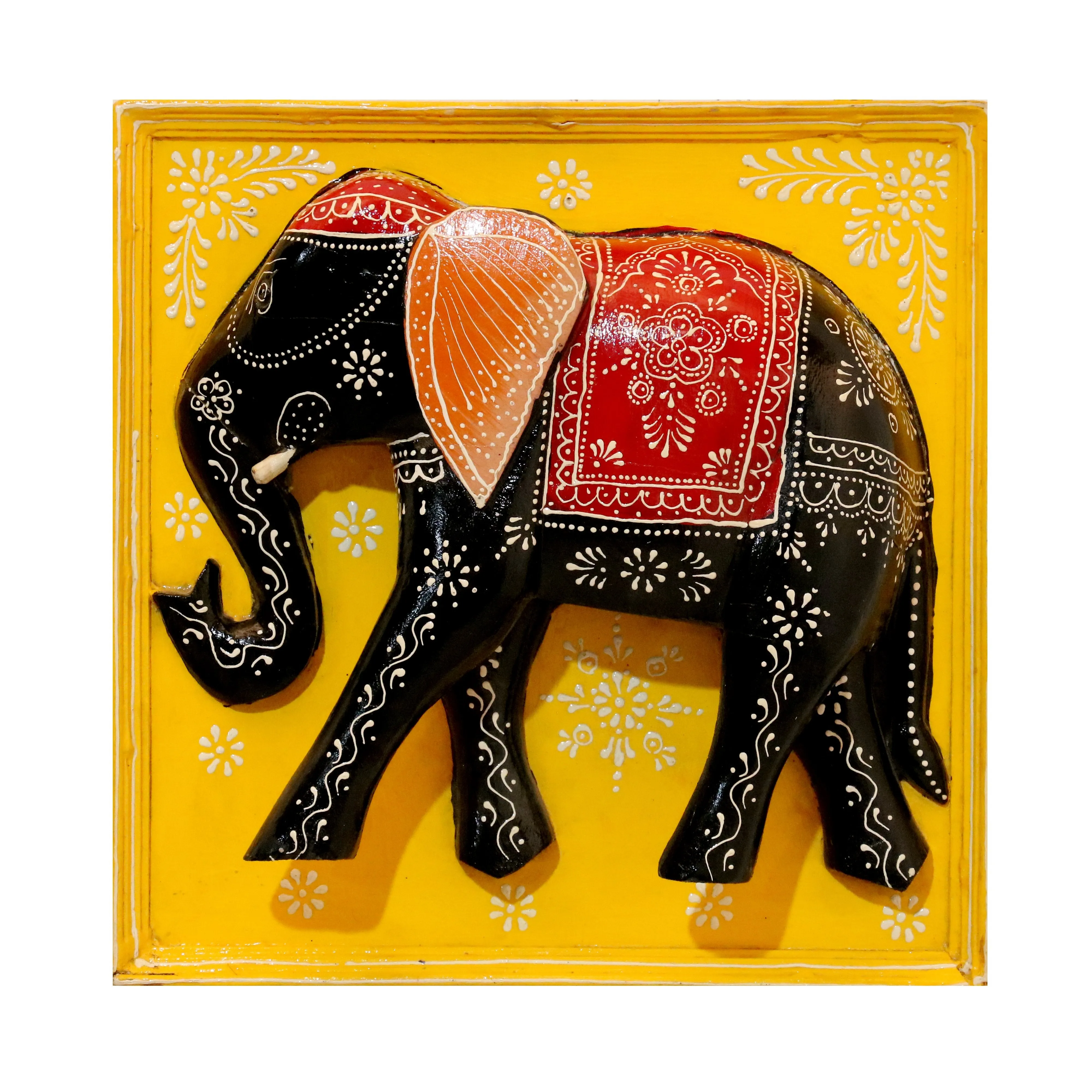 Elegant Wooden Elephant Frame