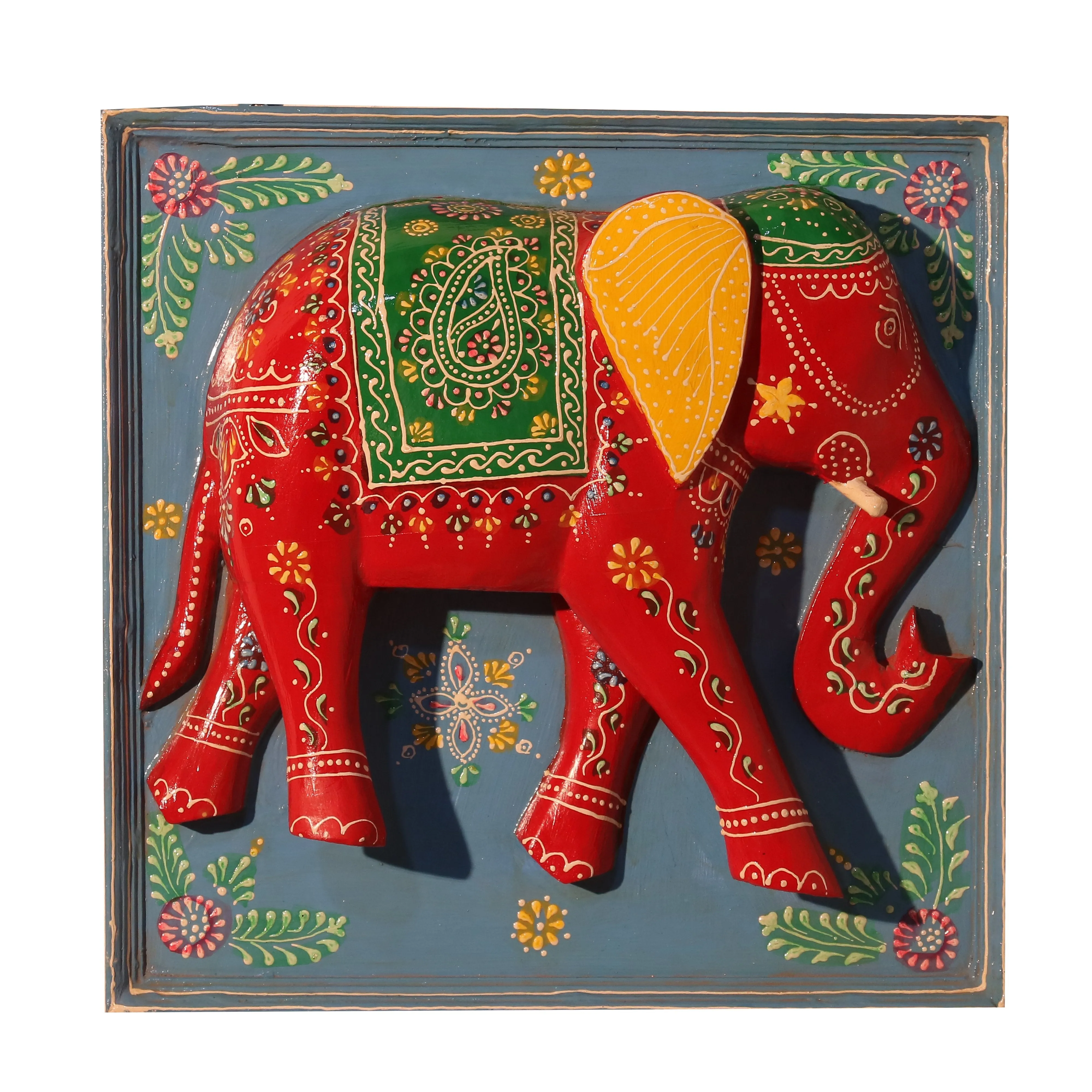 Elegant Wooden Elephant Frame