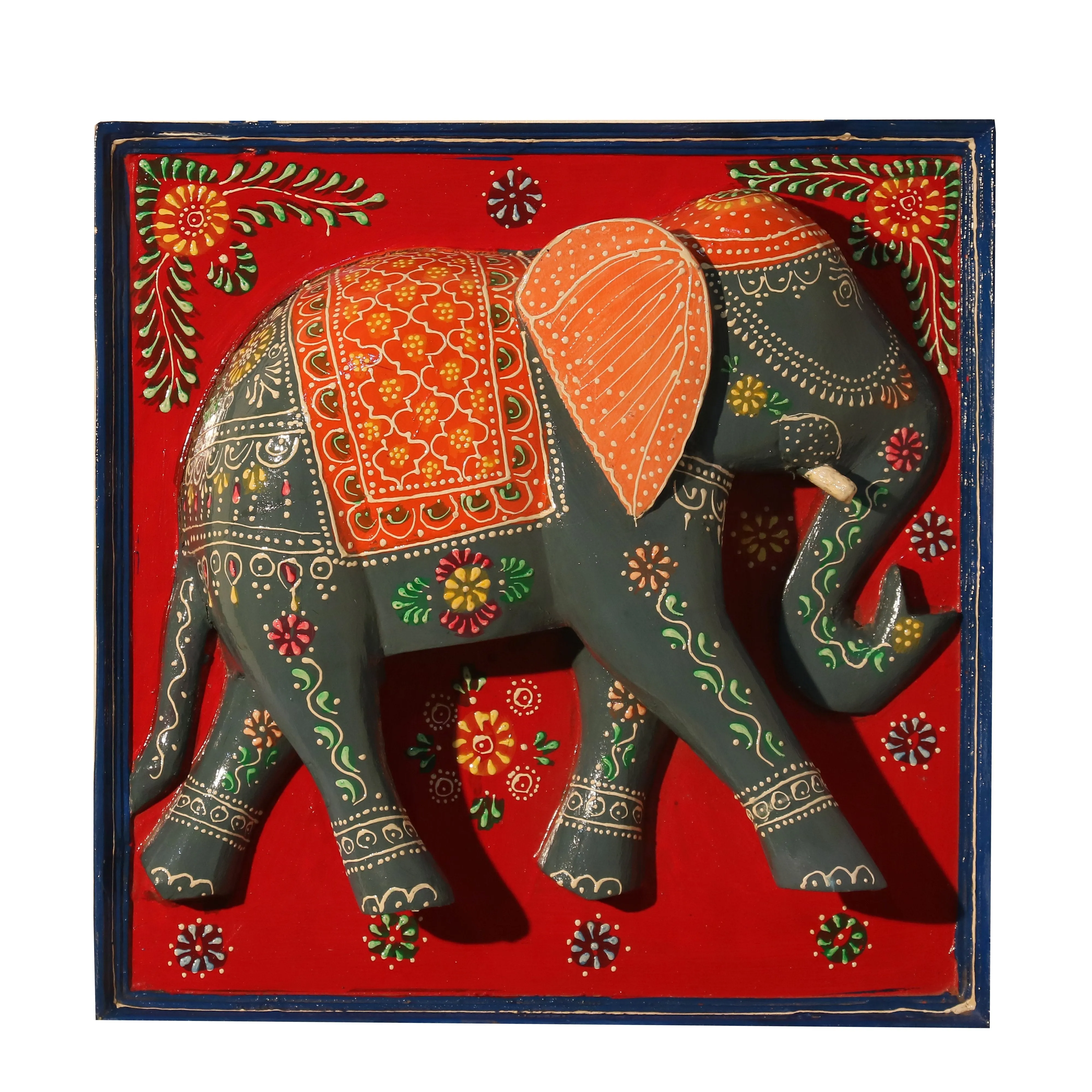 Elegant Wooden Elephant Frame