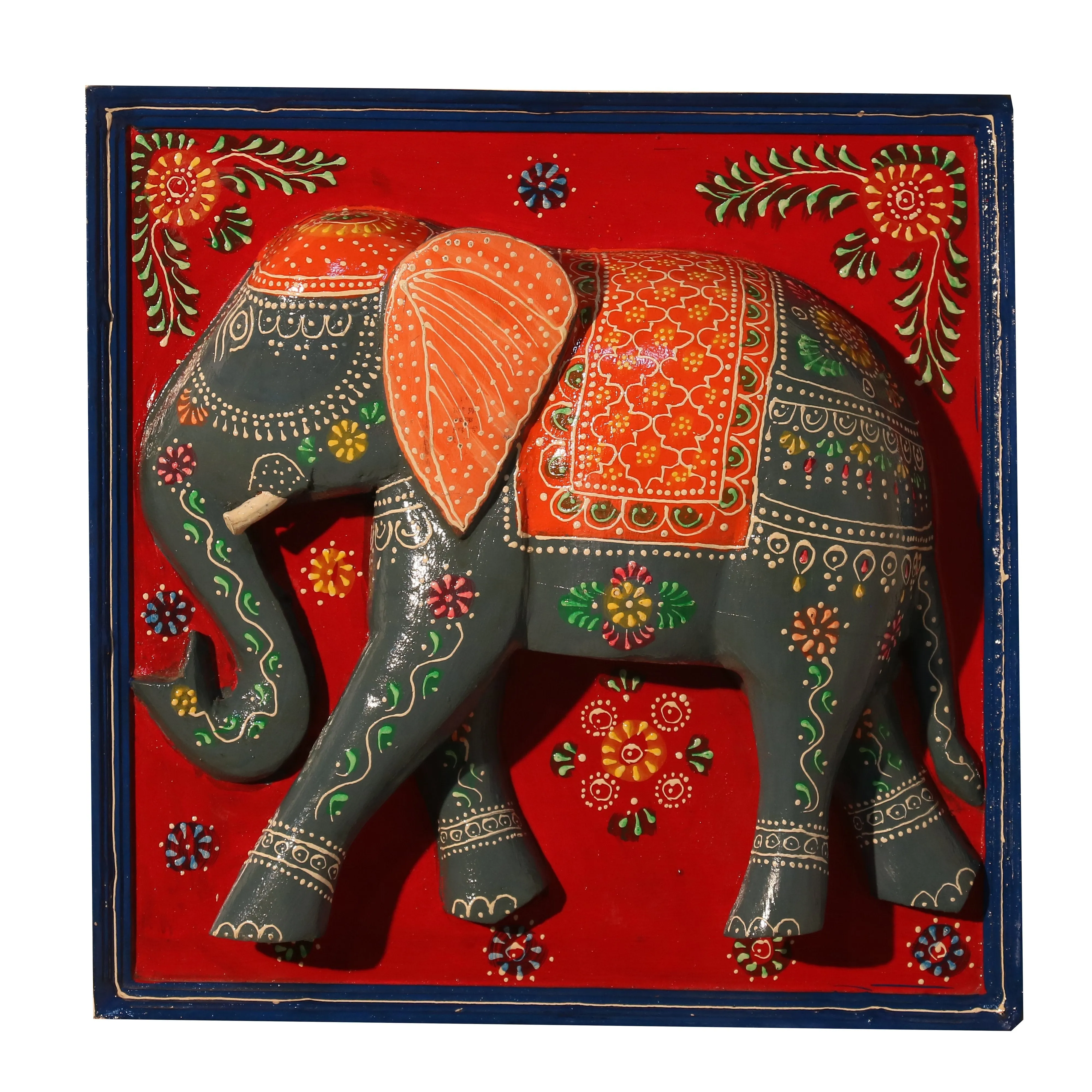 Elegant Wooden Elephant Frame