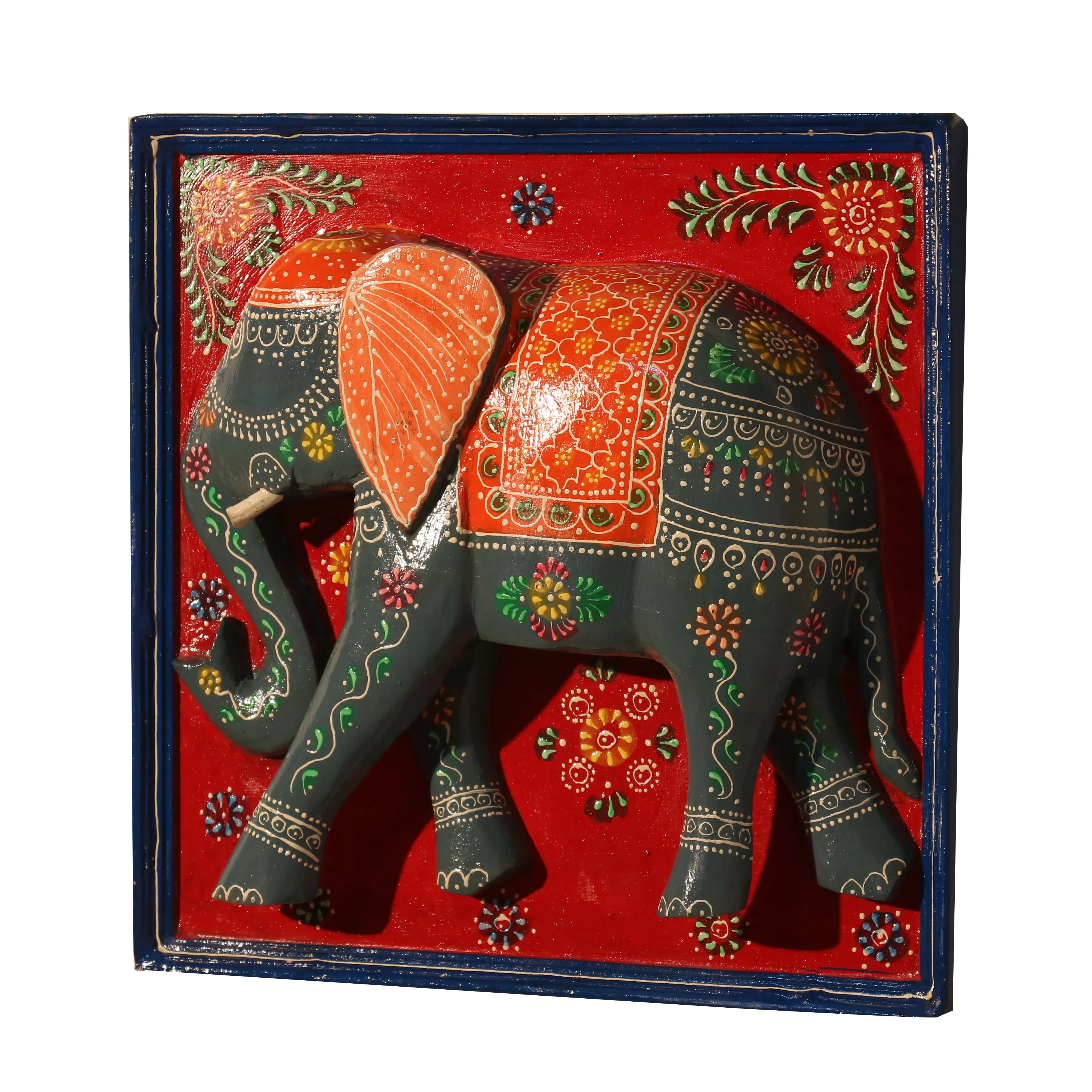 Elegant Wooden Elephant Frame