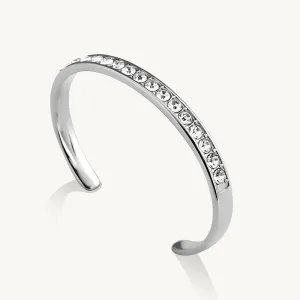 Elegant Zirconia Studded Silver Bracelet