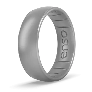 Elements Classic Silicone Ring - Silver