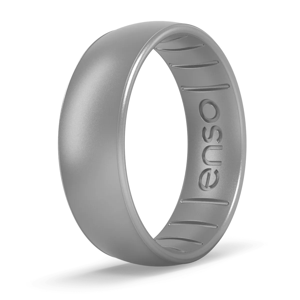 Elements Classic Silicone Ring - Silver