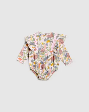 Elenora Playsuit - Botanical Pink