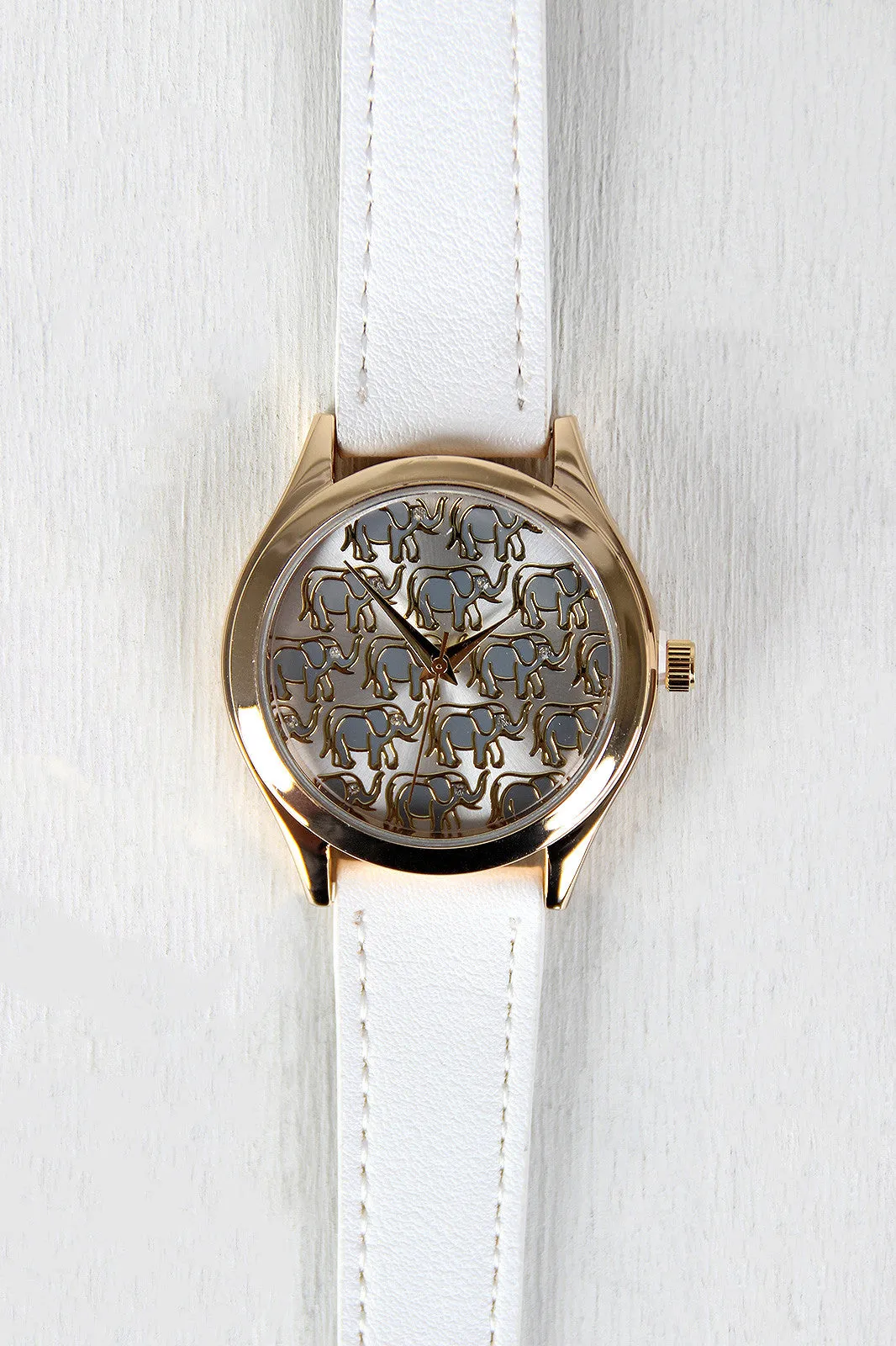 Elephant and Rhinestones Watch