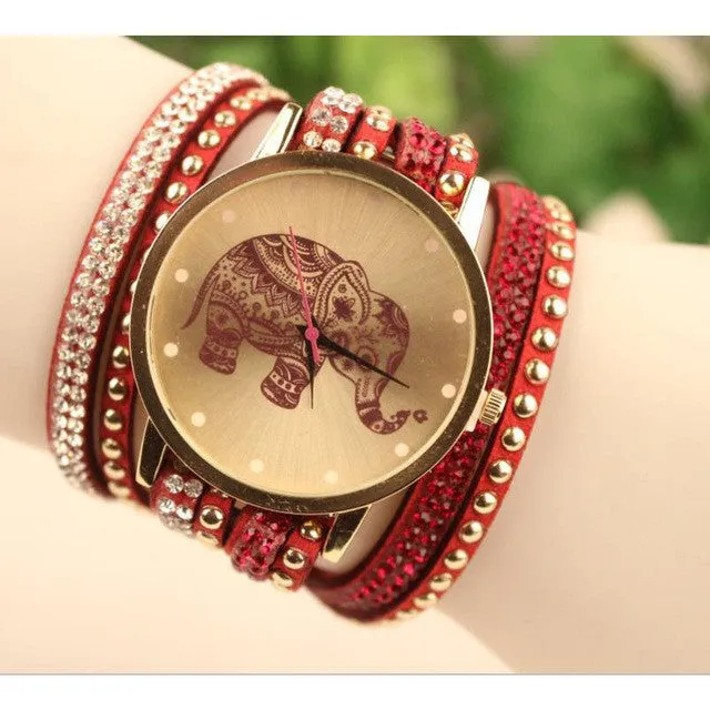 Elephant Boho Bracelet Women Watches