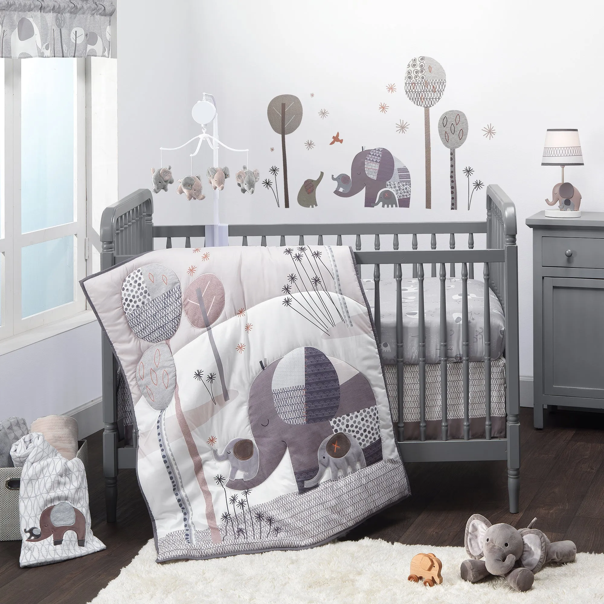 Elephant Love Musical Baby Crib Mobile