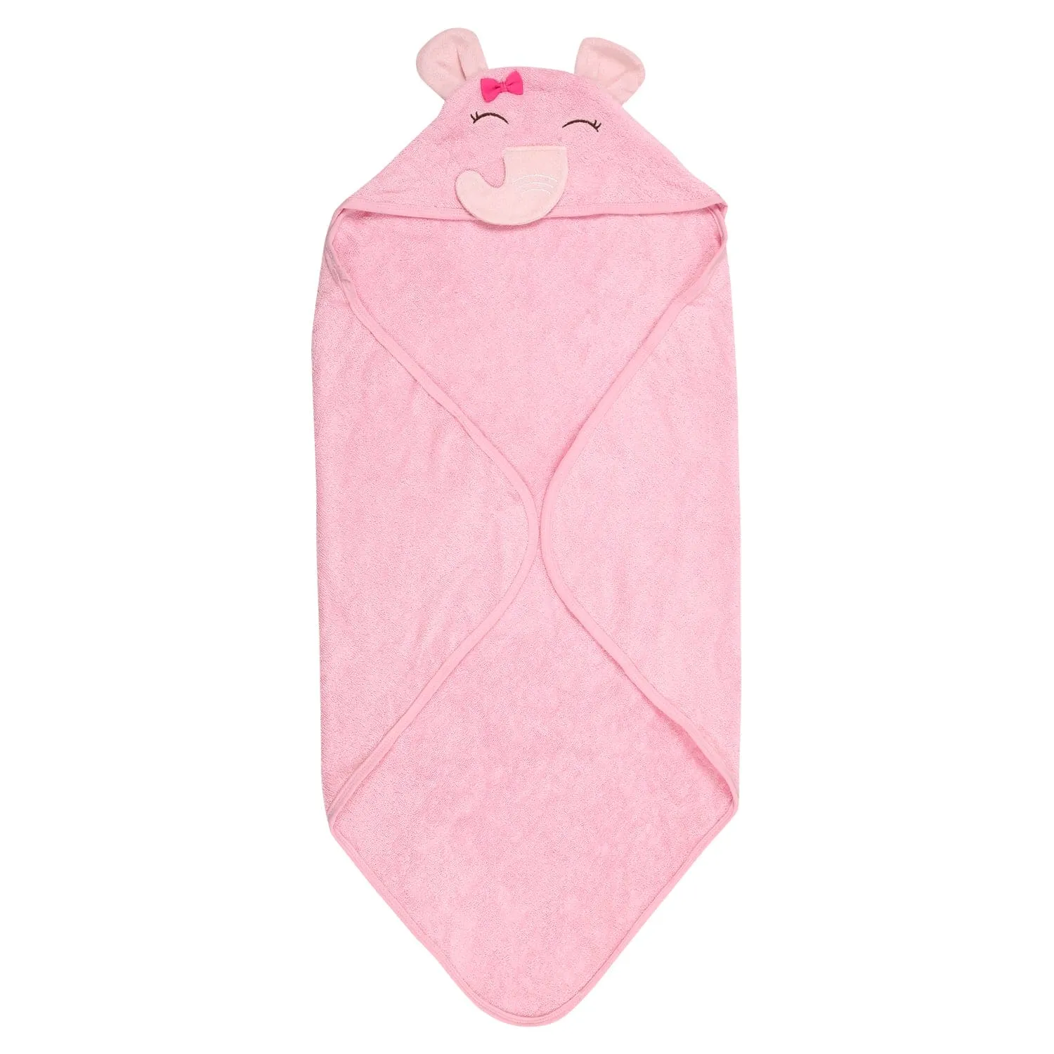 Elephant Pink Hooded Towel