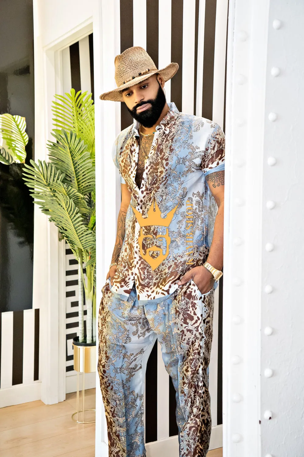 Elevate Your Summer Style: Men's Luxury Silk Set