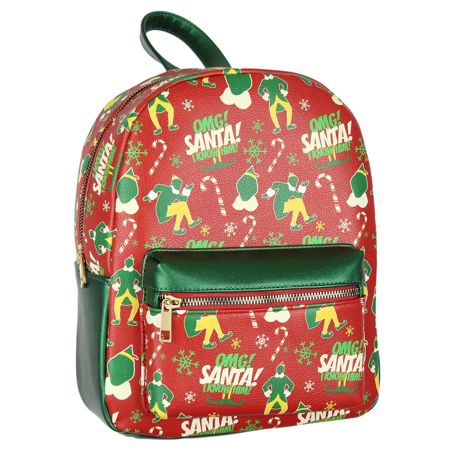 Elf The Movie Buddy OMG! Santa! I Know Him Faux Leather Mini Backpack