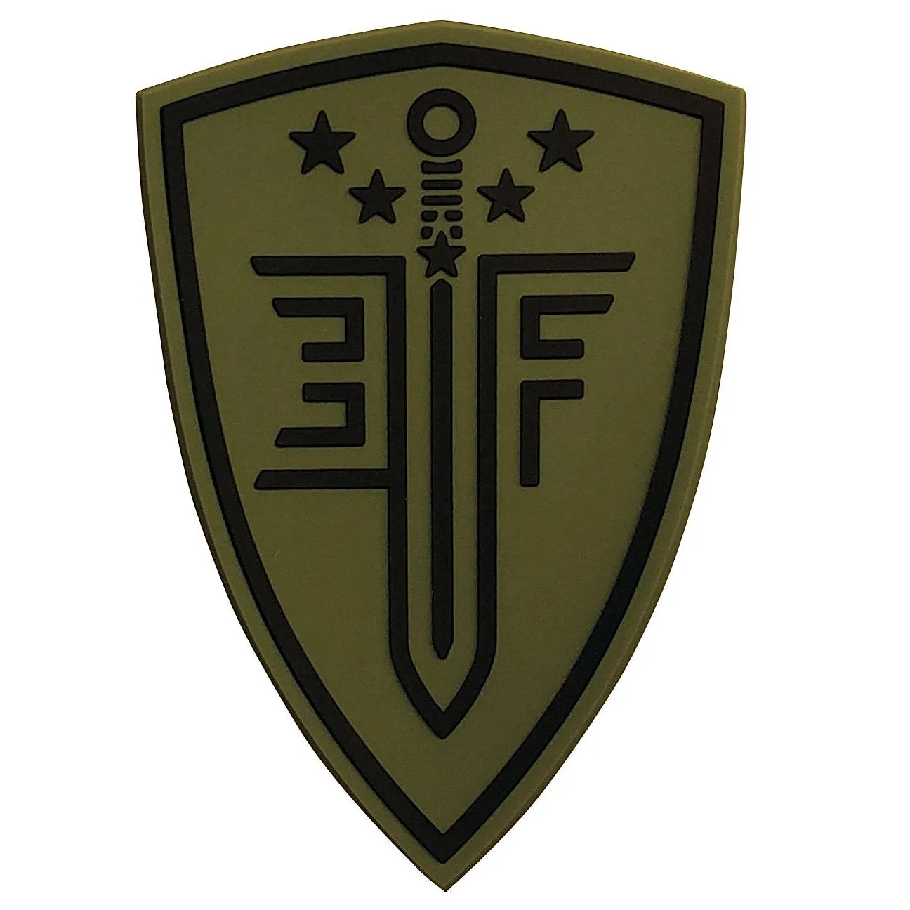 ELITE FORCE Shield Hook & Loop PVC Airsoft Tactical Morale Patch