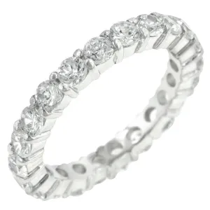 Elizabeth Clear Eternity Stackable Ring | 4ct