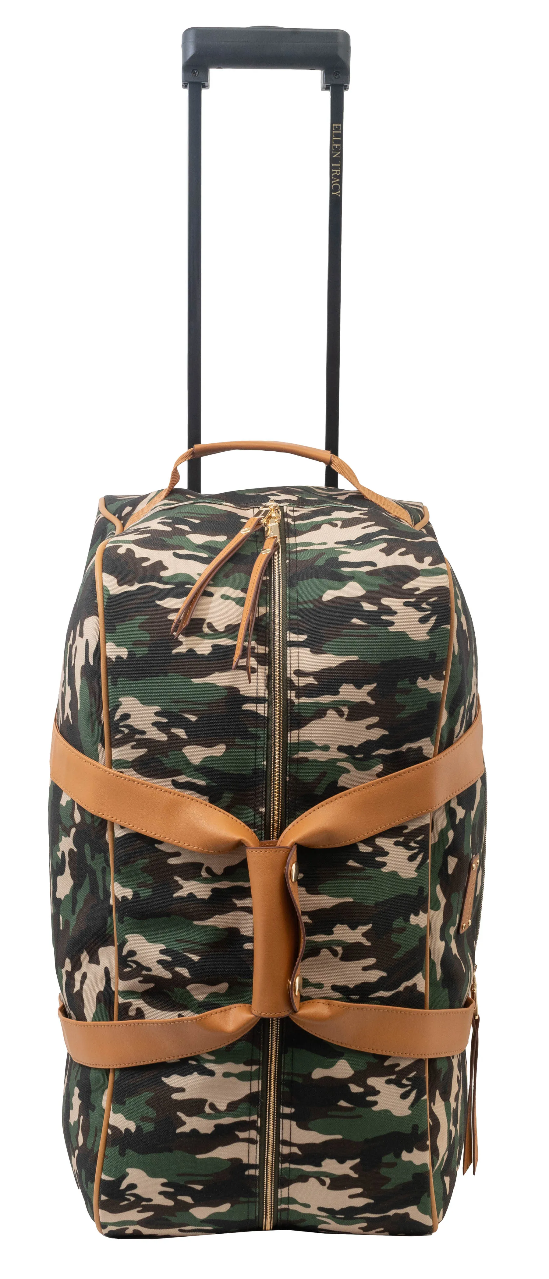 Ellen Tracy Camo Print Rolling Wheeled Duffle ETDW1138-032