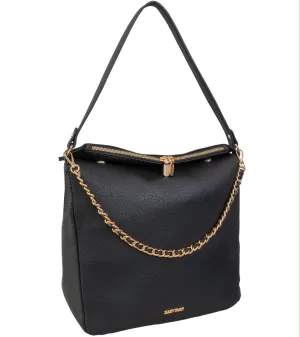 Ellen Tracy Slouchy Top Flap Chain Shoulder Bag