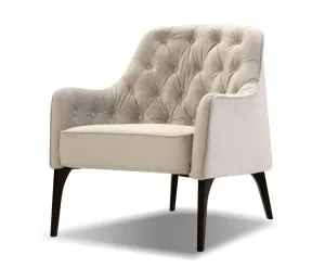 Ellington Accent Chair - Oyster Velvet Fabric