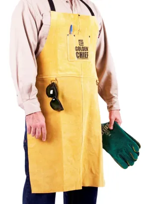 ELLIOTTS GOLDEN CHIEF Premium Leather Welding Apron