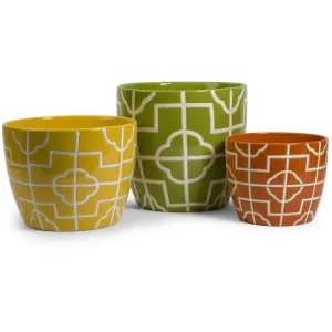 Ellis Graphic Planters Set of 3