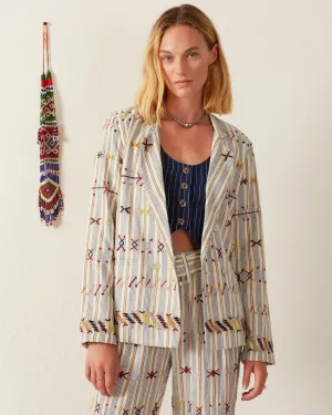 Elodie Arrow Linen Jacket