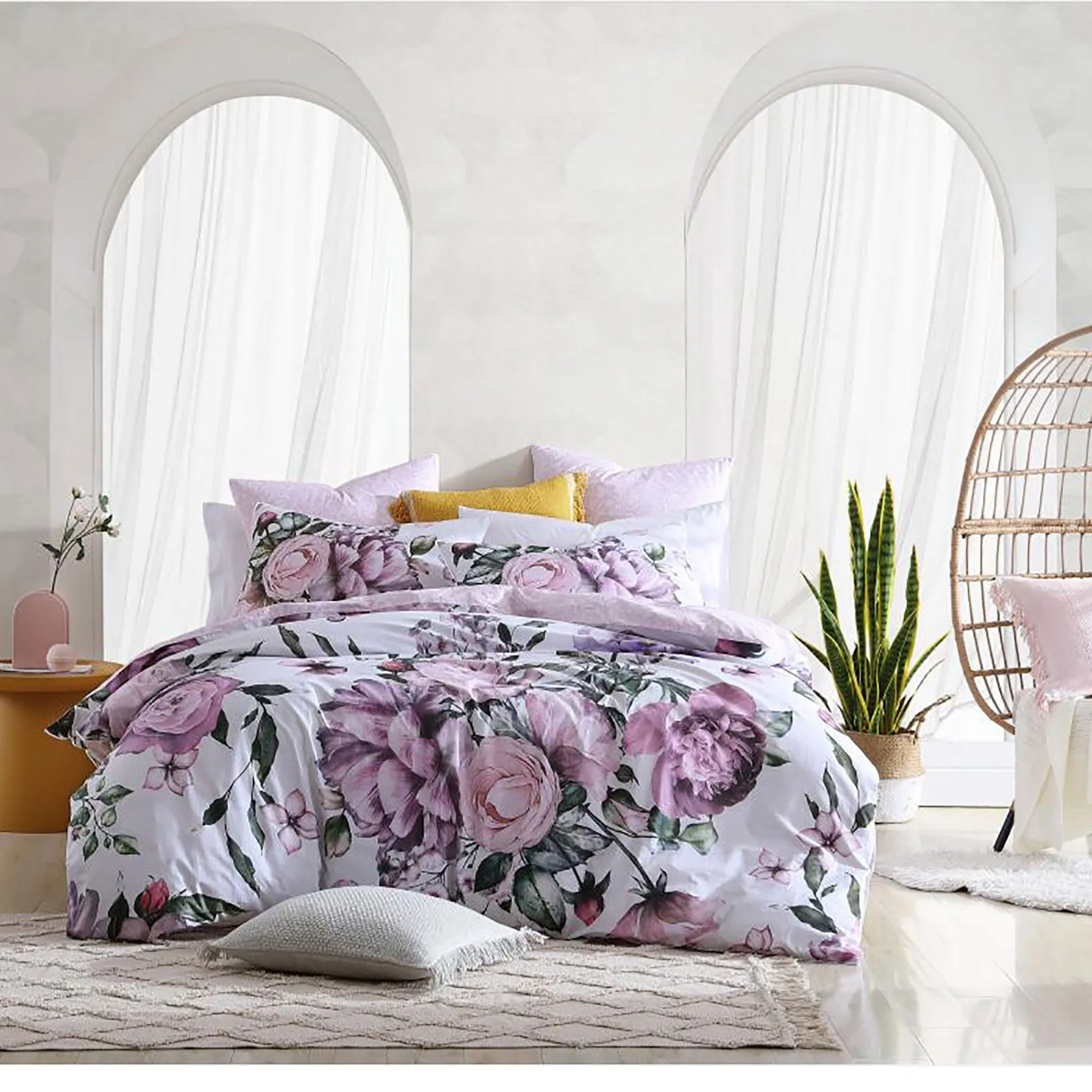 Elodie Blush Quilt Cover Set by Logan and Mason