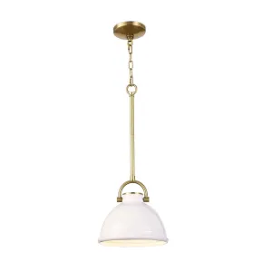 Eloise Ceramic Pendant Small (White)