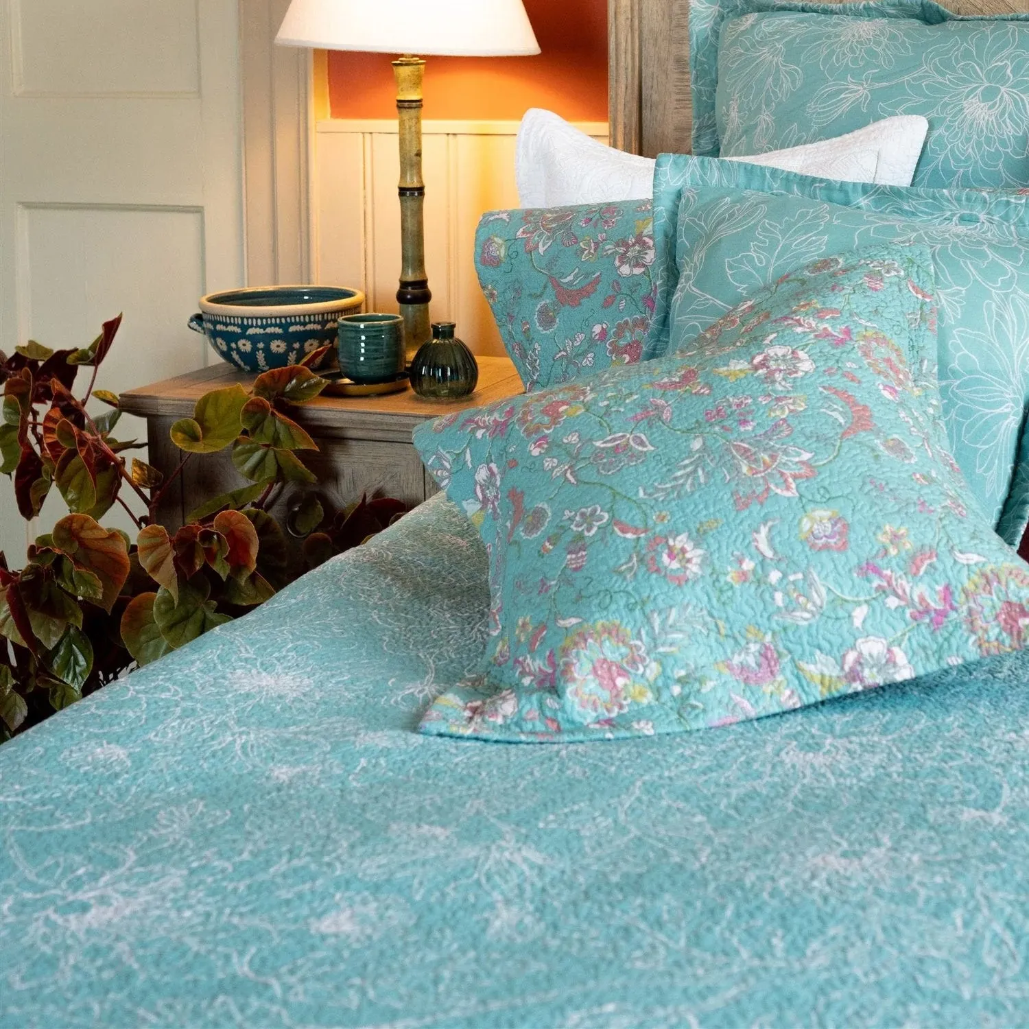 Eloise Duck Egg Bedspread