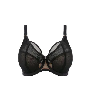 Elomi Kintai Underwire Plunge Bra, black