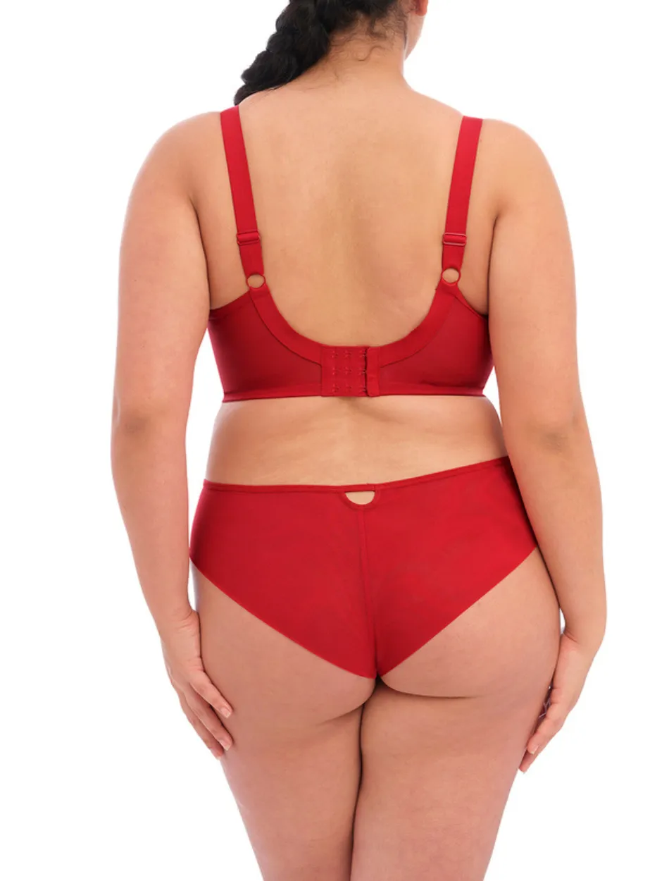 Elomi Priya Brazilian Briefs, Haute Red