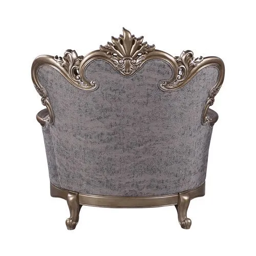 Elozzol - Chair With Pillow - Fabric & Antique Bronze Finish - Wood