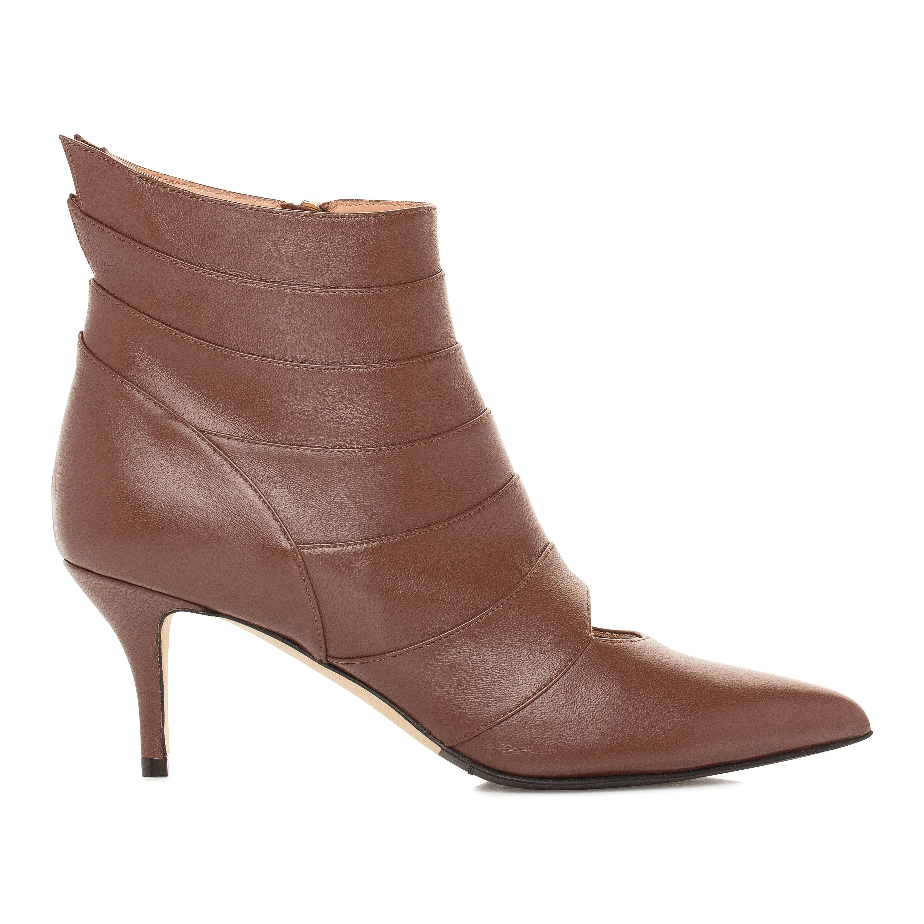 Elsie Low Heel Boot -Cocoa