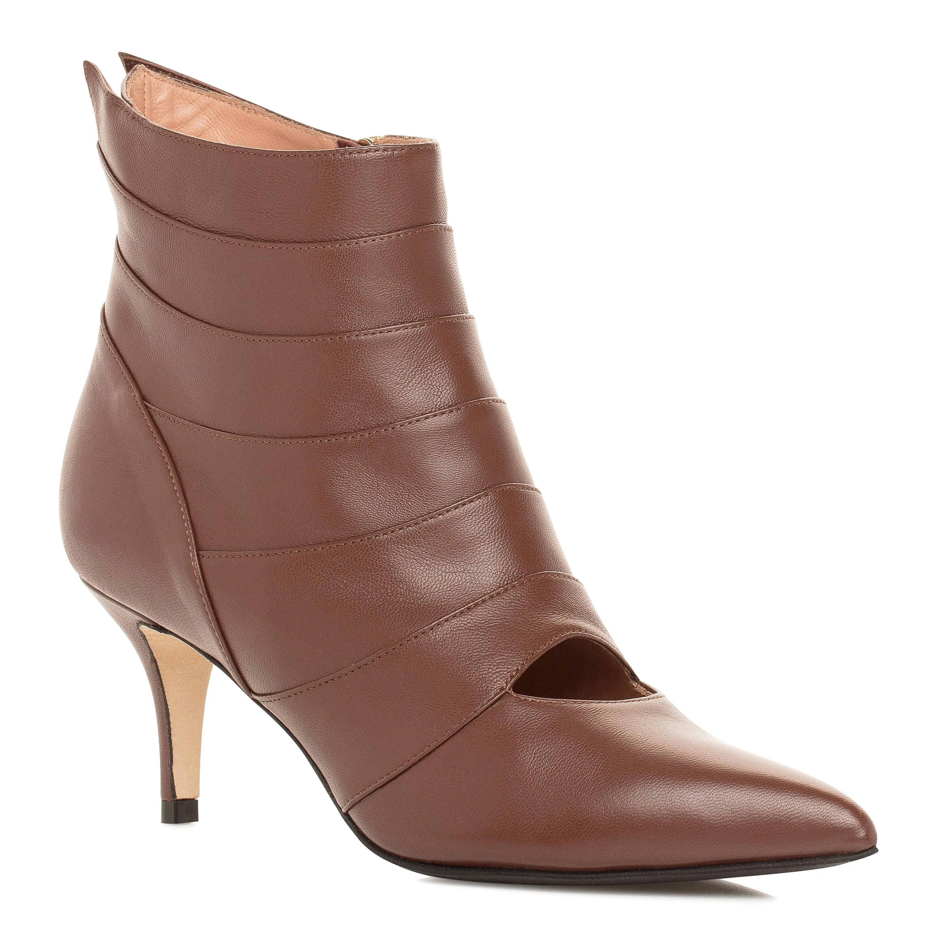 Elsie Low Heel Boot -Cocoa