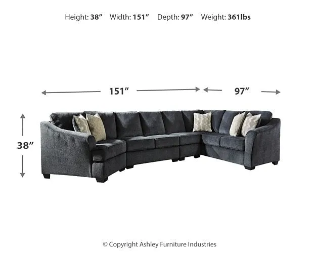 Eltmann Sectional with Cuddler