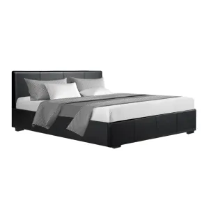 Elwood Storage Queen Bed Frame Black