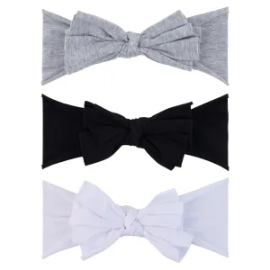 Ely's & Co. Jersey Cotton Bow Headband Set - 3 Pack