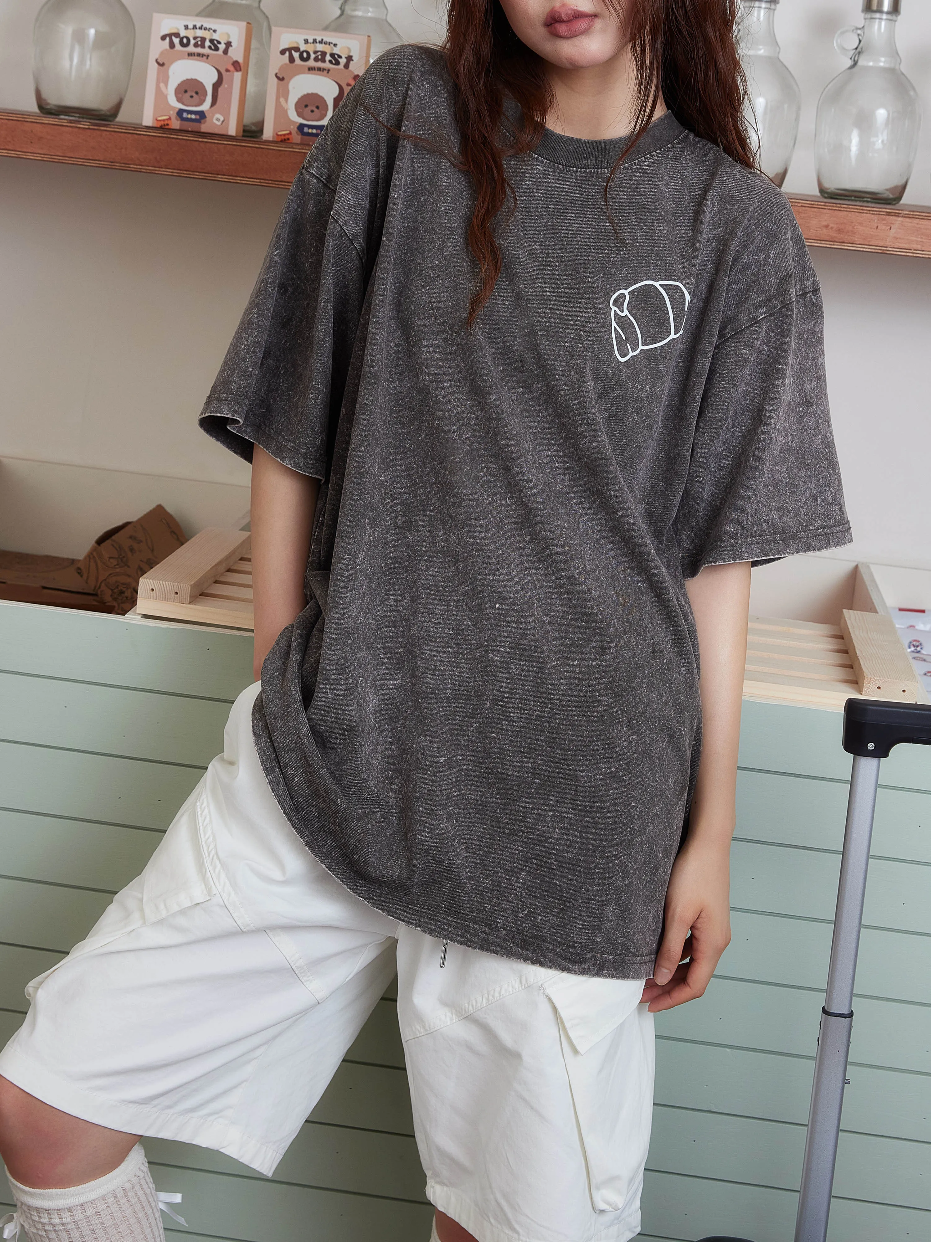 [EM] Toast Slogan Adult T-Shirt Collection GREY