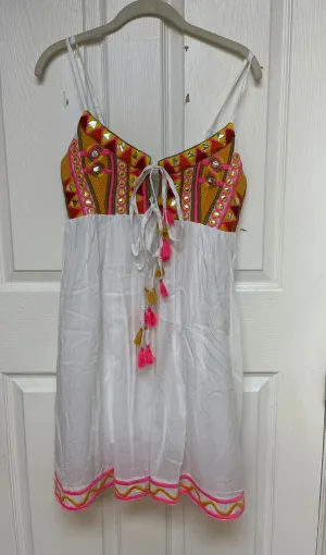 Embellished spaghetti dress Cs-116