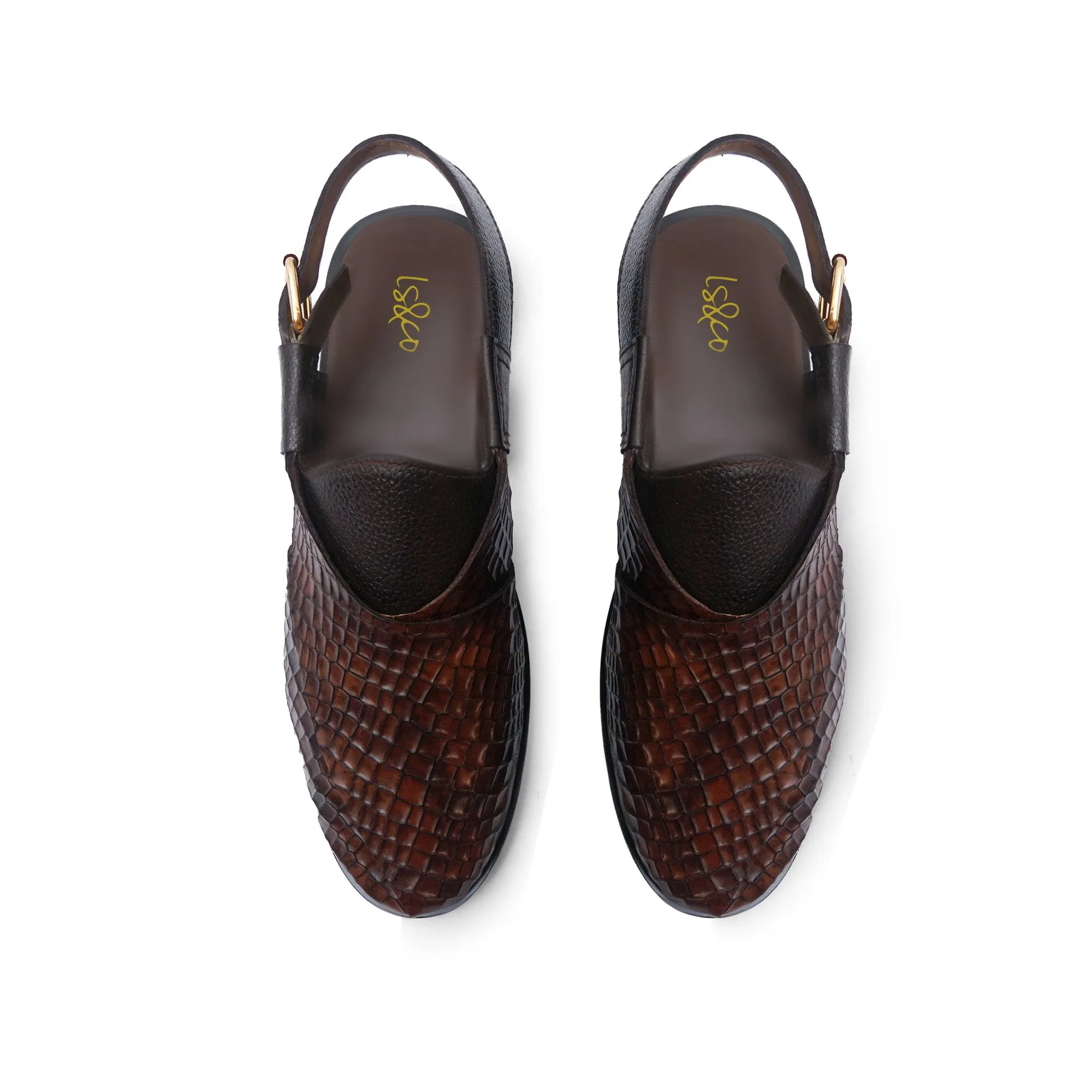 Embossed Peshawari Chappal LS-862