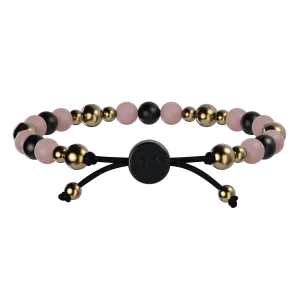 Embrace Bracelet - Pink Sand, Black Pearl, & Gold